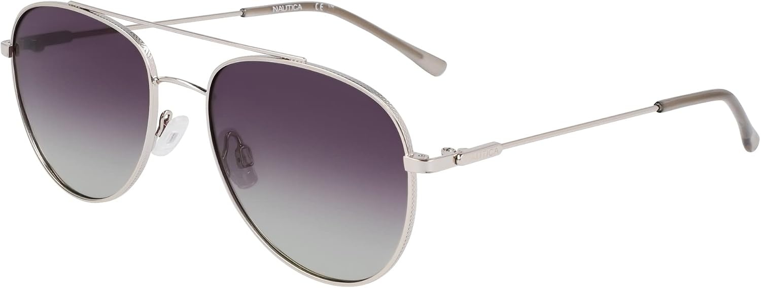 image:imageNAUTICA Unisex N2244s Pilot SunglassesSilver