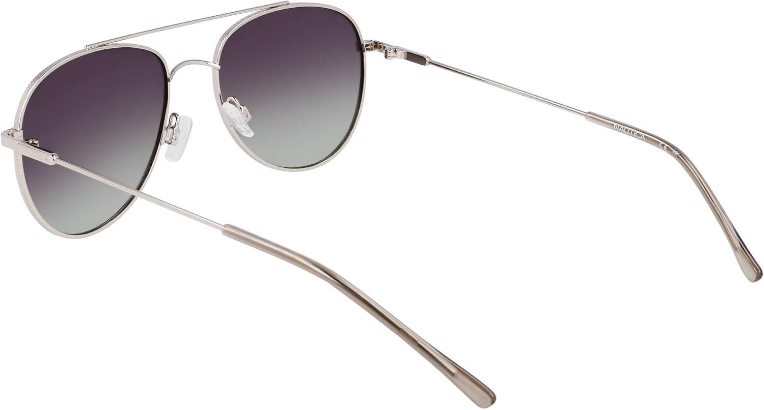image:imageNAUTICA Unisex N2244s Pilot SunglassesSilver