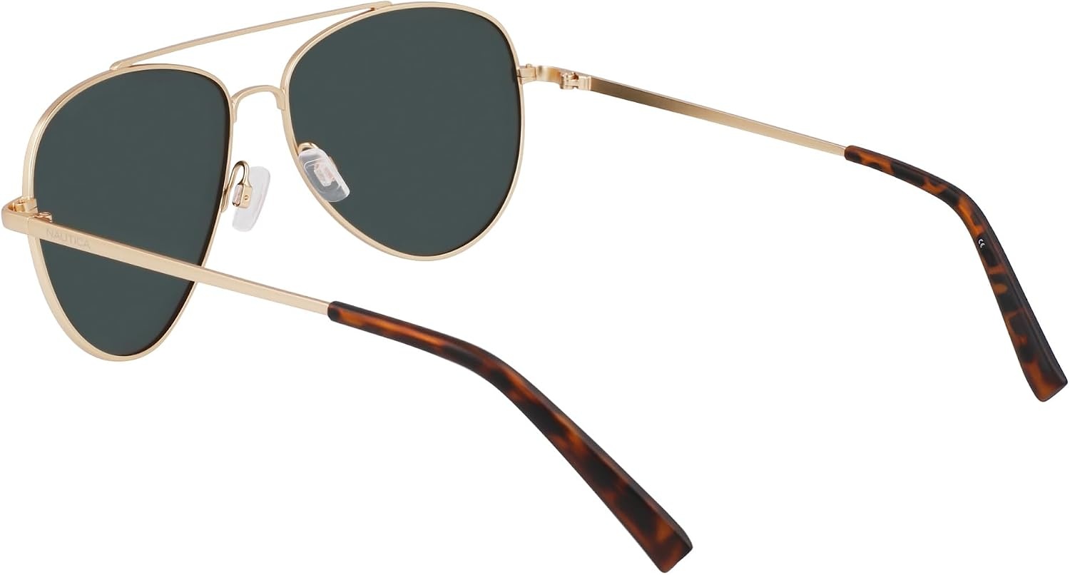 image:imageNAUTICA mens N101sp Pilot SunglassesMatte Gold