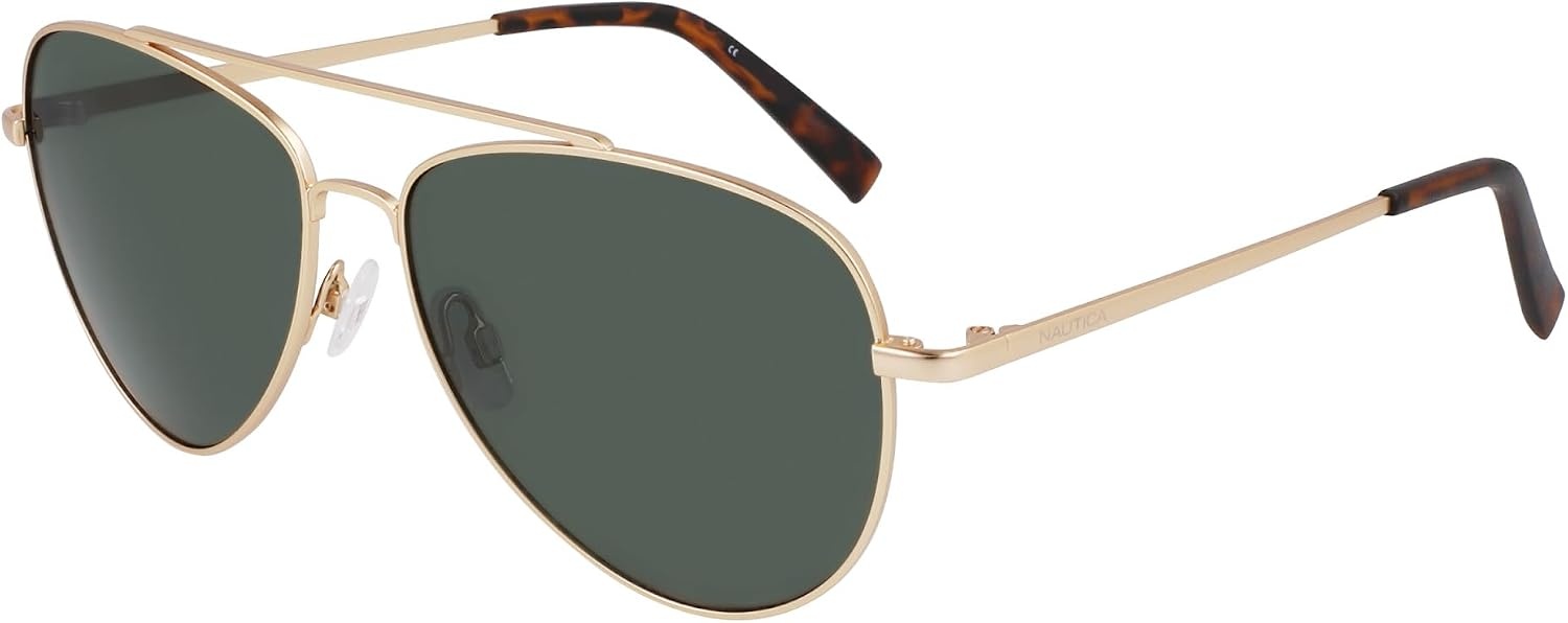 image:imageNAUTICA mens N101sp Pilot SunglassesMatte Gold