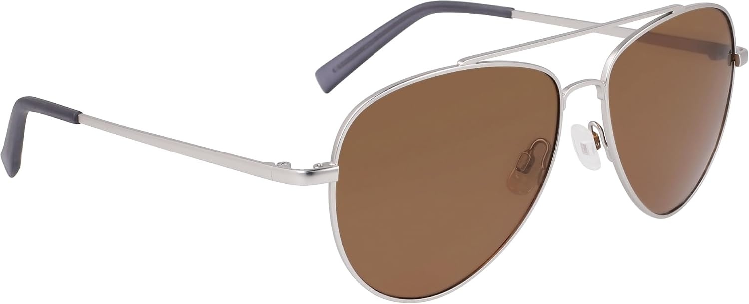 image:imageNAUTICA mens N101sp Pilot SunglassesMatte Silver