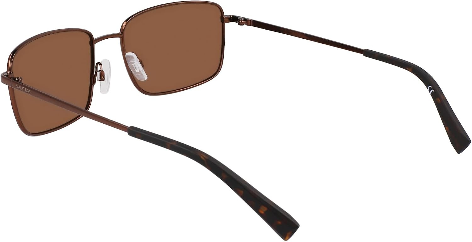 image:imageNAUTICA mens N102sp Rectangular SunglassesMatte Brown