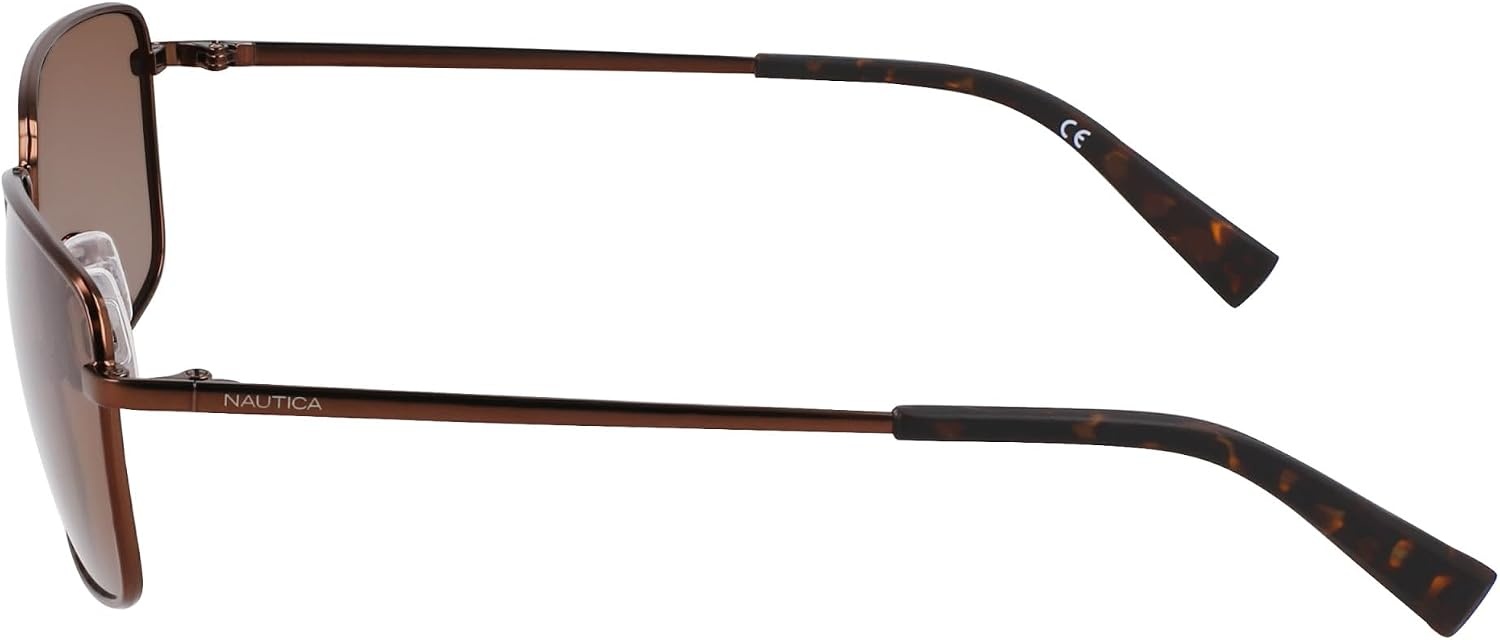 image:imageNAUTICA mens N102sp Rectangular SunglassesMatte Brown