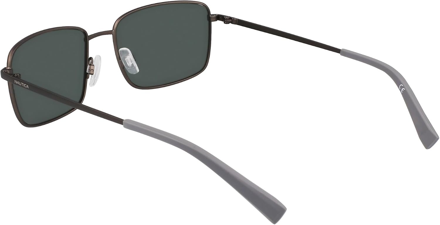 image:imageNAUTICA mens N102sp Rectangular SunglassesMatte Gunmetal