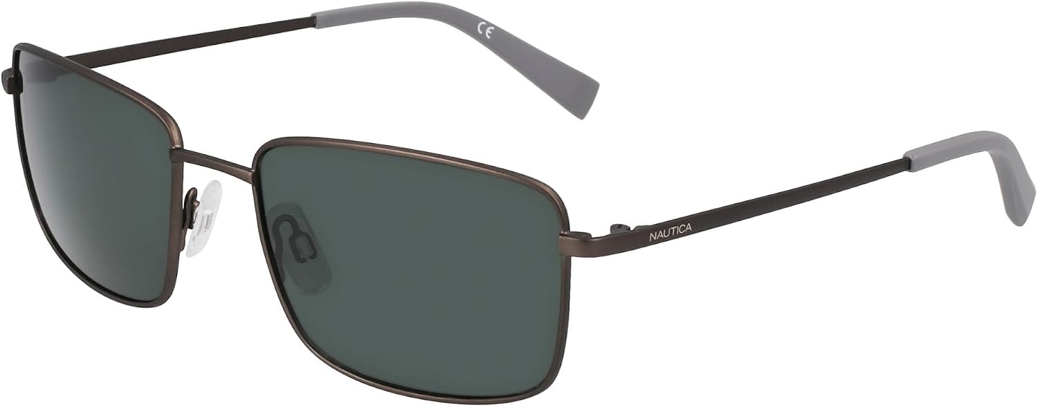 image:imageNAUTICA mens N102sp Rectangular SunglassesMatte Gunmetal