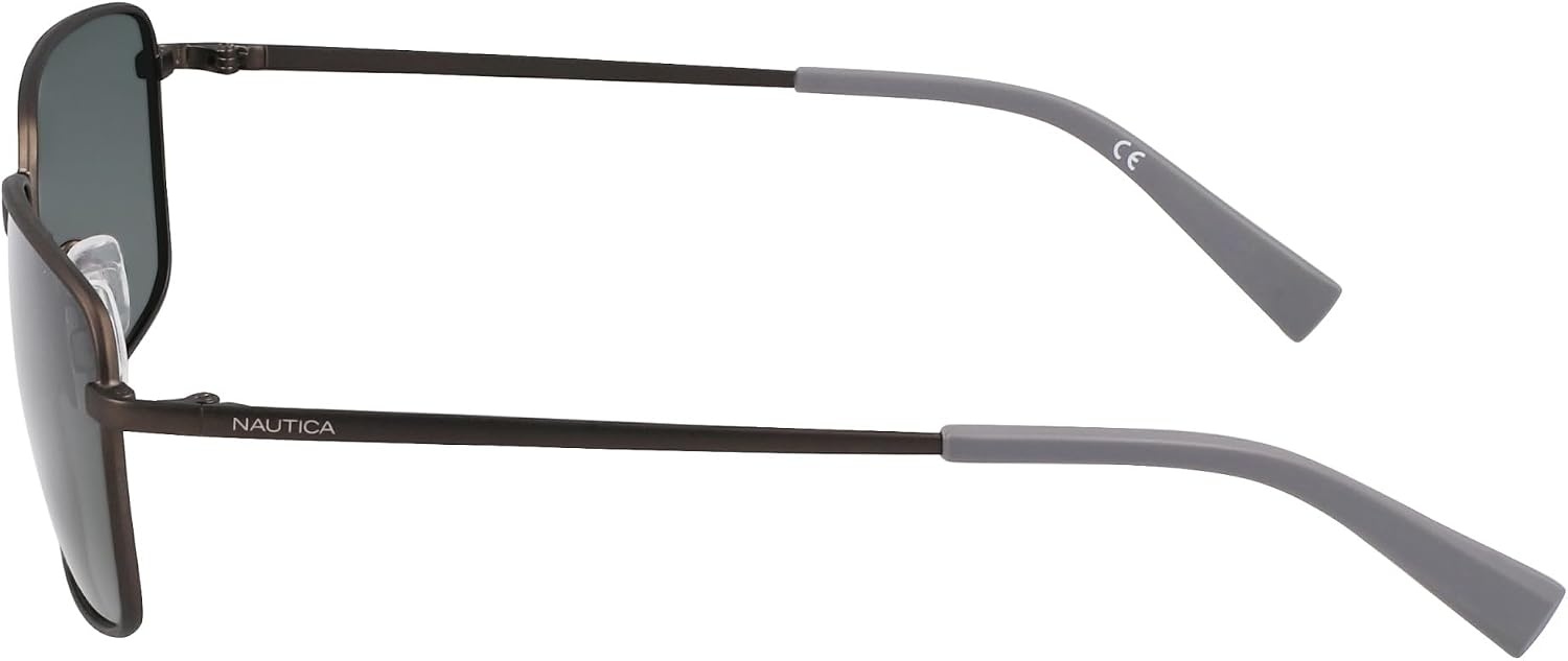 image:imageNAUTICA mens N102sp Rectangular SunglassesMatte Gunmetal
