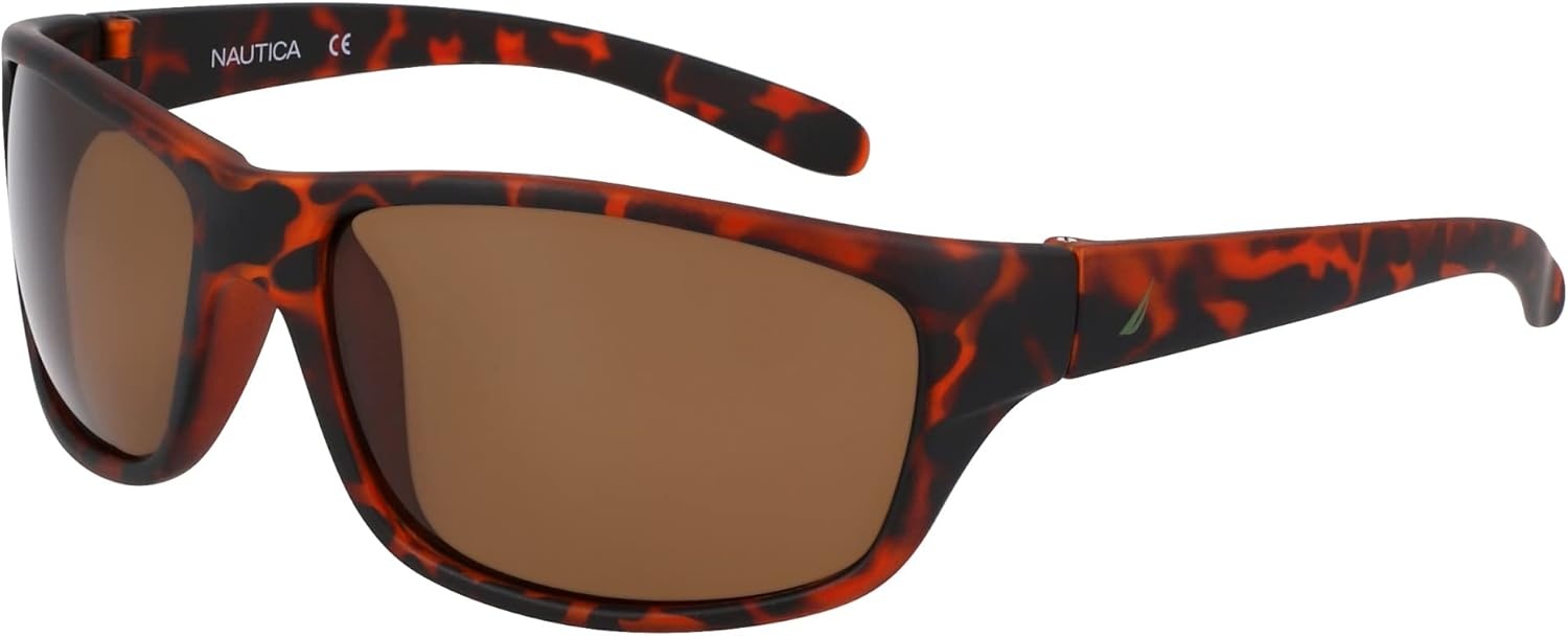 image:imageNAUTICA mens N2239s Rectangular SunglassesMatte Dark Tortoise
