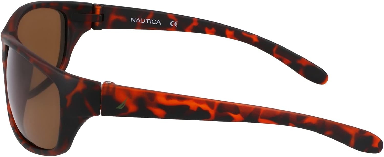 image:imageNAUTICA mens N2239s Rectangular SunglassesMatte Dark Tortoise