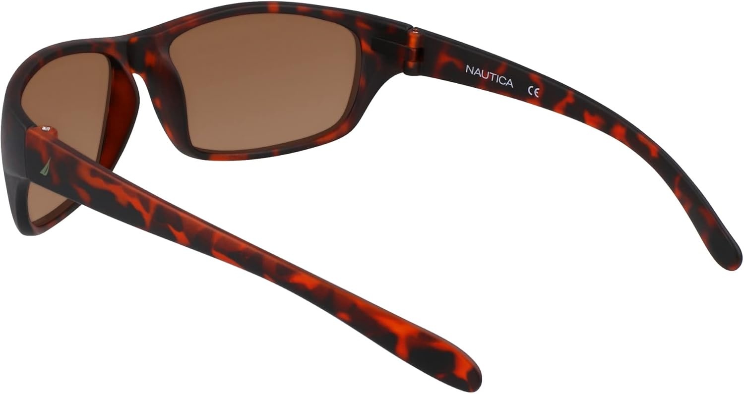image:imageNAUTICA mens N2239s Rectangular SunglassesMatte Dark Tortoise