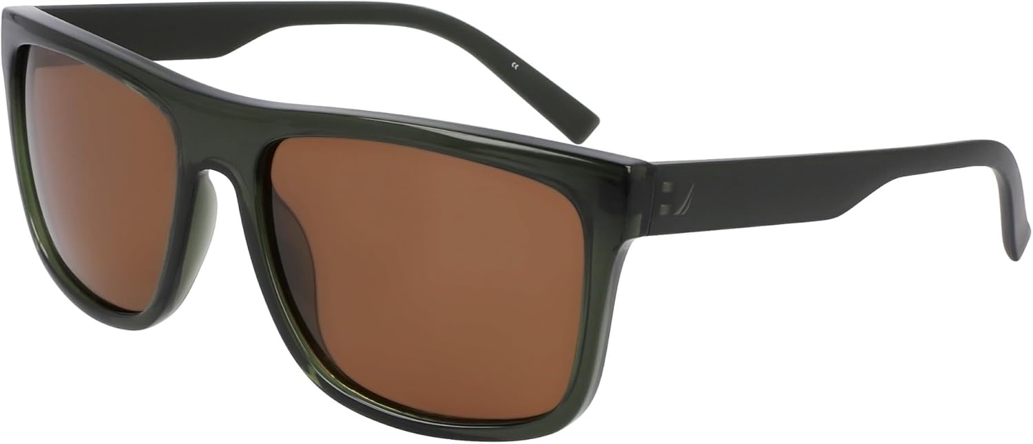 image:imageNAUTICA mens N902sp Rectangular SunglassesOlive Crystal