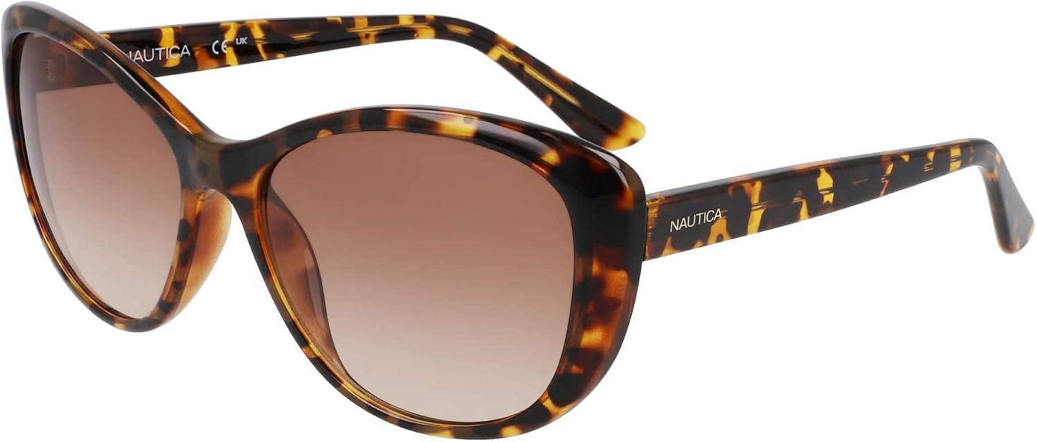 image:imageNAUTICA womens N2242s Oval SunglassesDark Tortoise