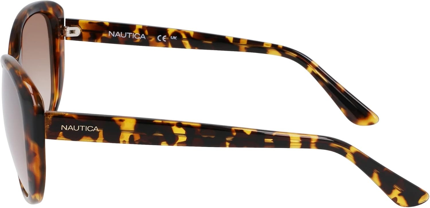 image:imageNAUTICA womens N2242s Oval SunglassesDark Tortoise