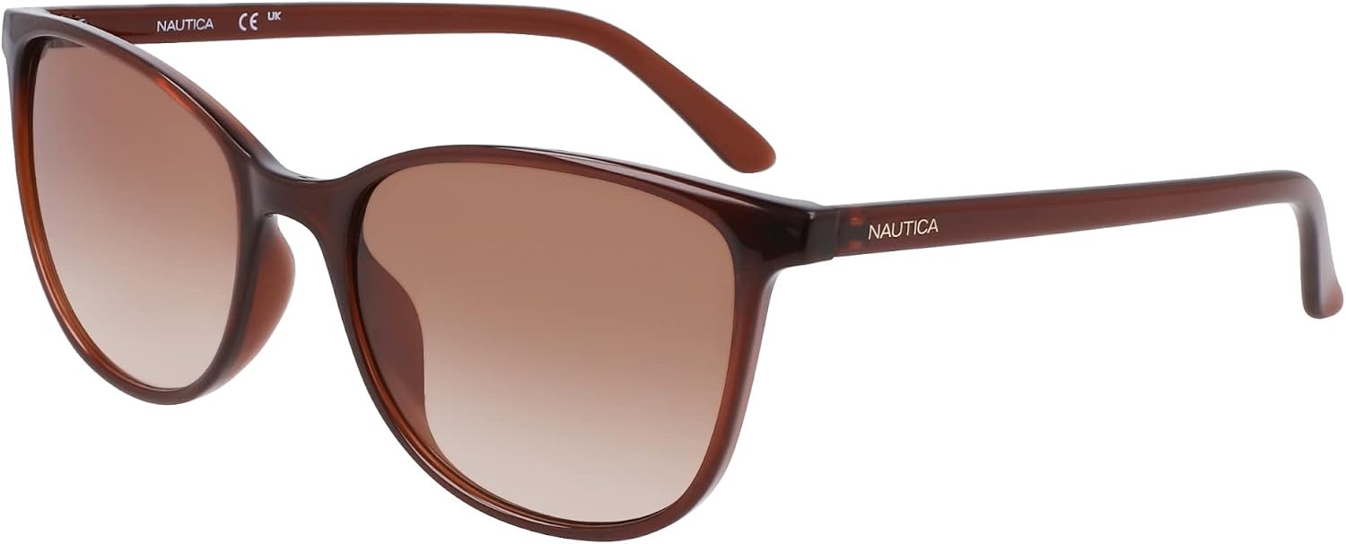 image:imageNAUTICA womens N2243s Rectangular SunglassesCrystal Brown