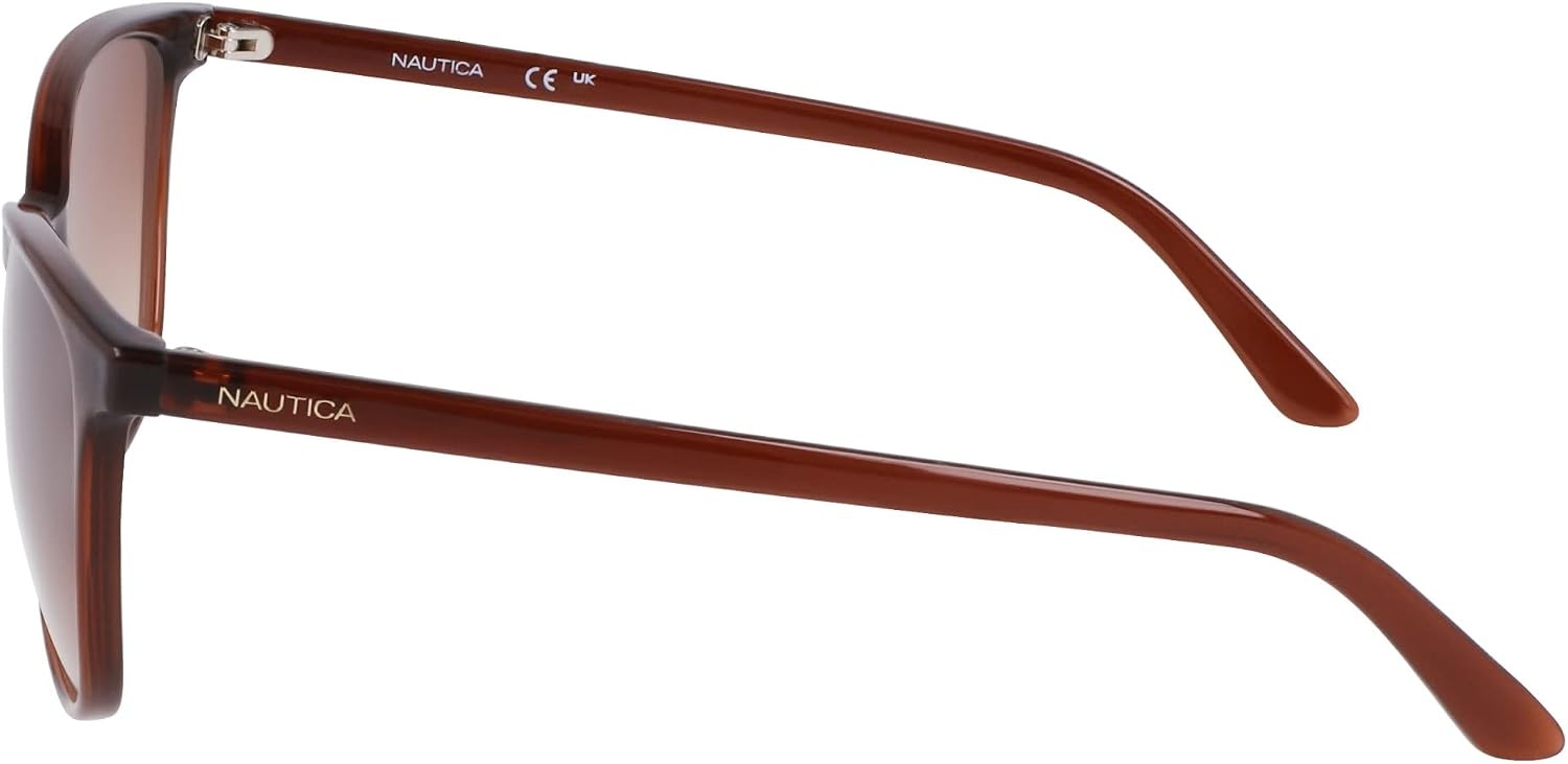 image:imageNAUTICA womens N2243s Rectangular SunglassesCrystal Brown