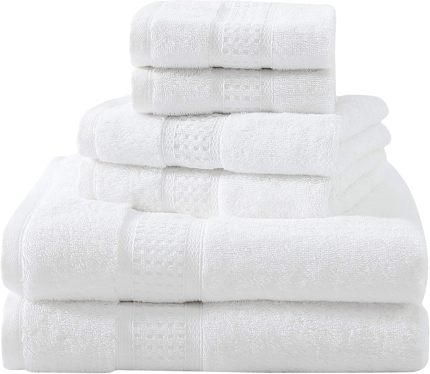 image:imageNautica Bathroom Towels Soft Cotton Washcloth Bath amp Hand Towel Set Highly Absorbent amp Quick Dry Zero Twist Set of 6 College Dorm Room Essentials Oceane Dark GreyOceane White