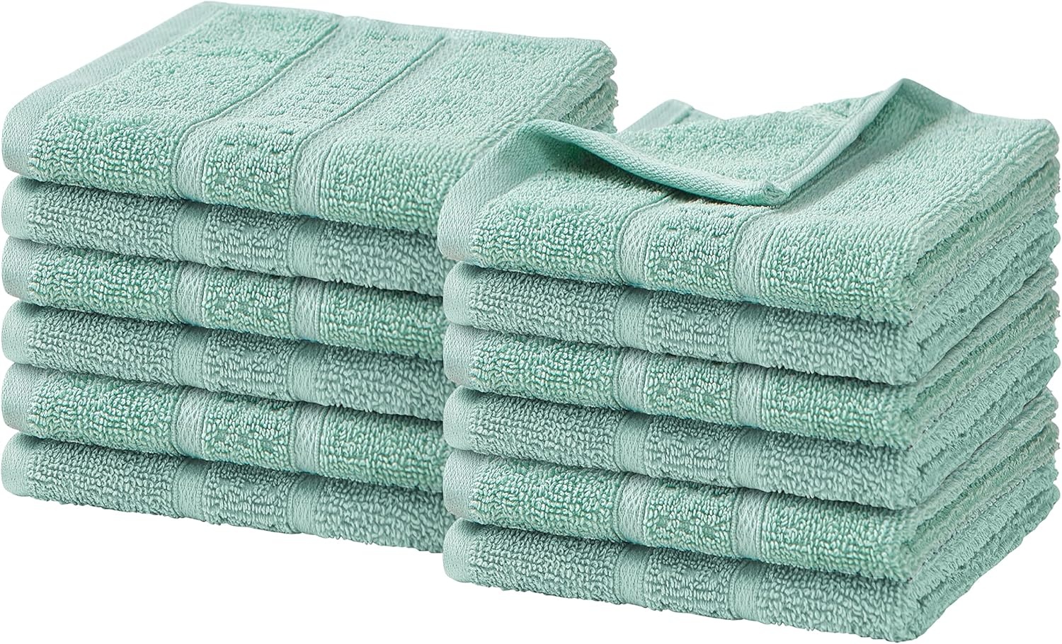 image:imageNautica Bathroom Towels Soft Cotton Washcloth Bath amp Hand Towel Set Highly Absorbent amp Quick Dry Zero Twist Set of 6 College Dorm Room Essentials Oceane Dark GreyOceane Turquoise