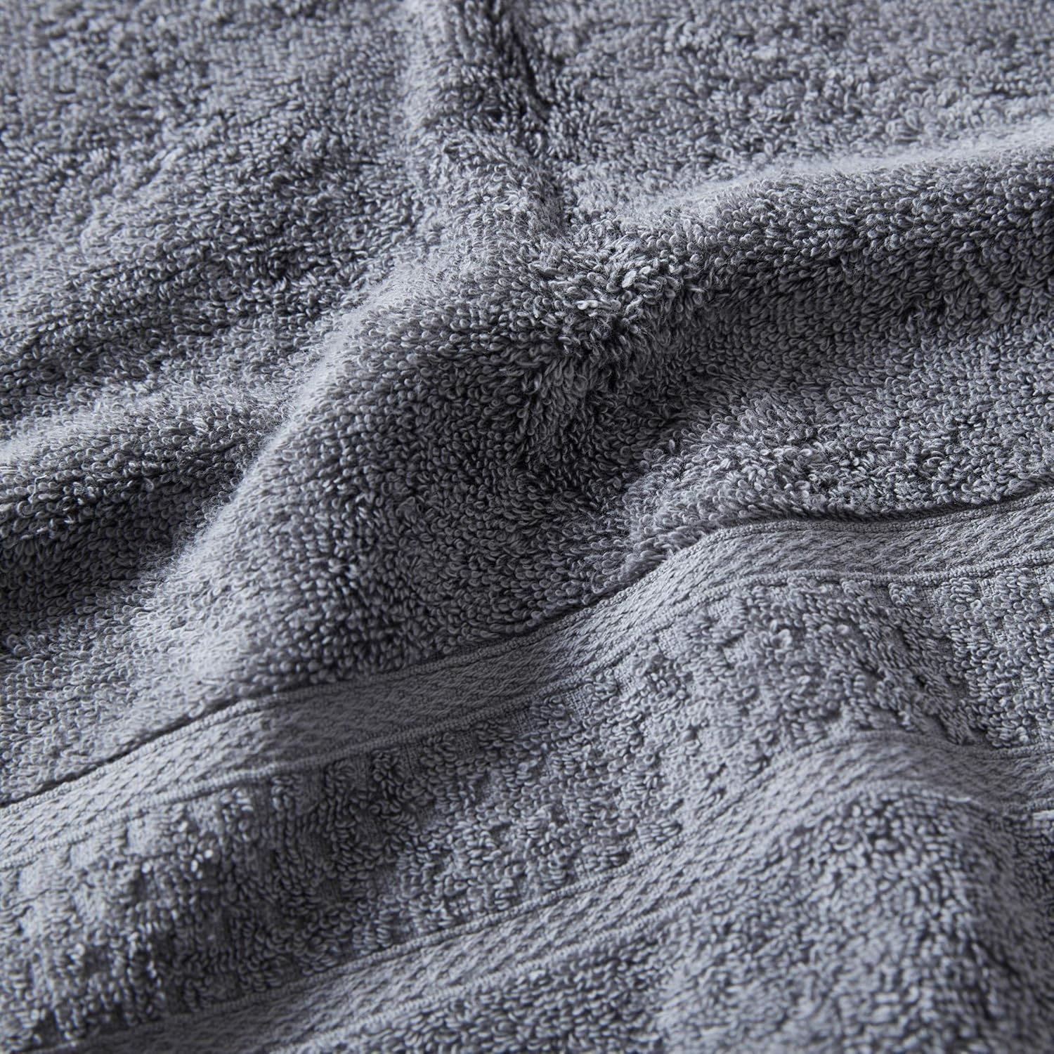 image:imageNautica Bathroom Towels Soft Cotton Washcloth Bath amp Hand Towel Set Highly Absorbent amp Quick Dry Zero Twist Set of 6 College Dorm Room Essentials Oceane Dark GreyOceane Grey