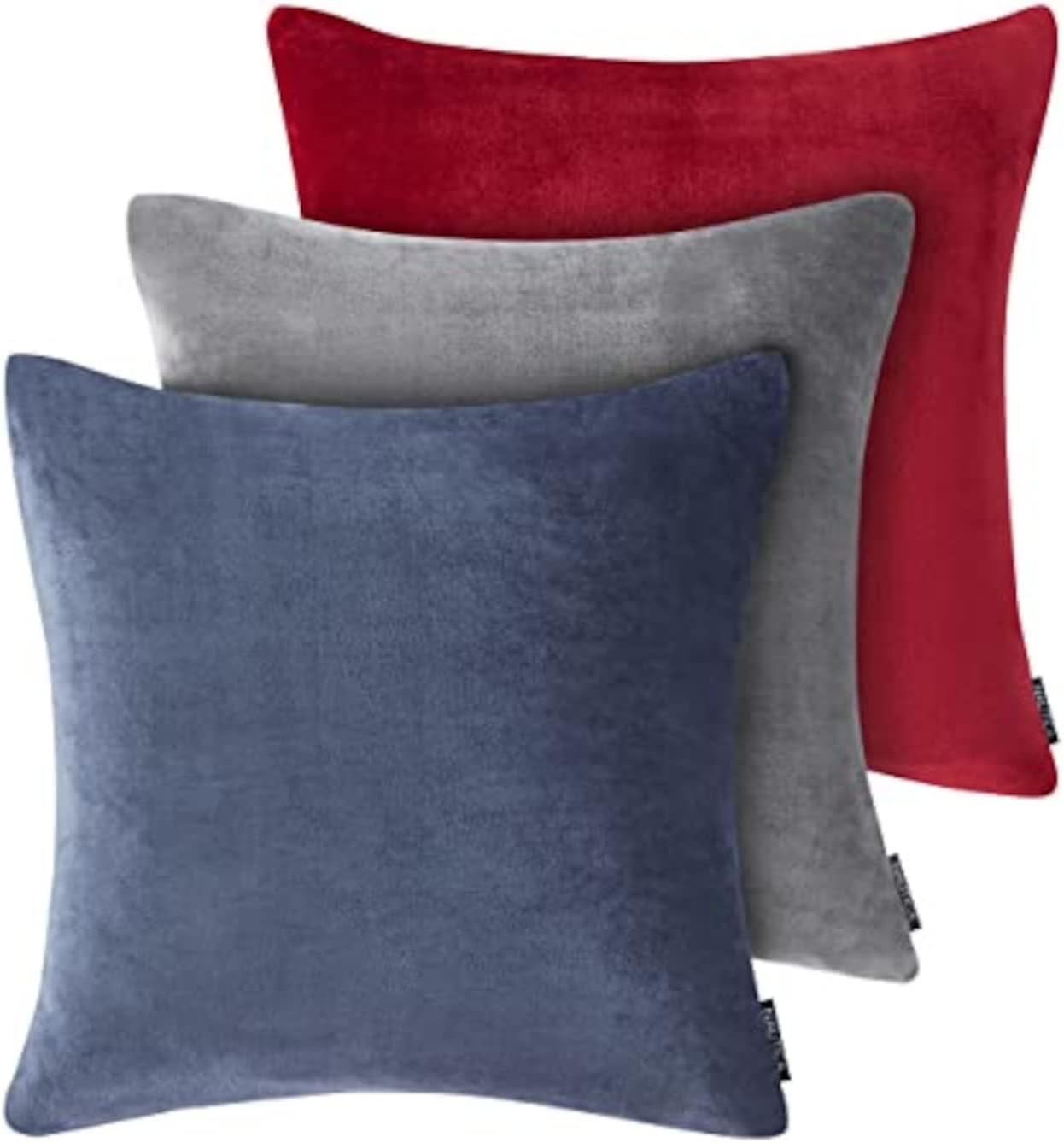 image:imageNautica Euro Sham Ultra Soft Plush Micro Flannel Fleece Bedding Hidden Zipper Closure amp KnifeEdge Finish Navy 26 x 26Navy