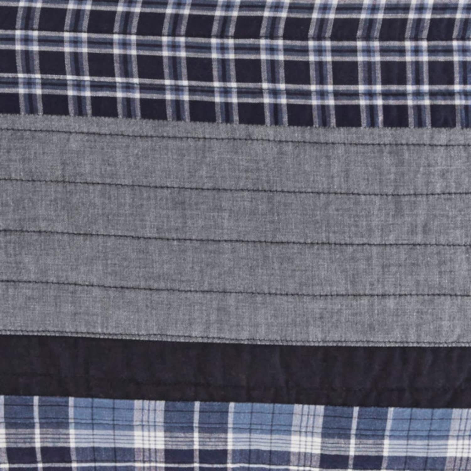 image:imageNautica Queen Comforter Set Reversible Bedding with Matching Shams Stripe Room Decor College Dorm Room Essentials Bay Shore NavyBlueGrey
