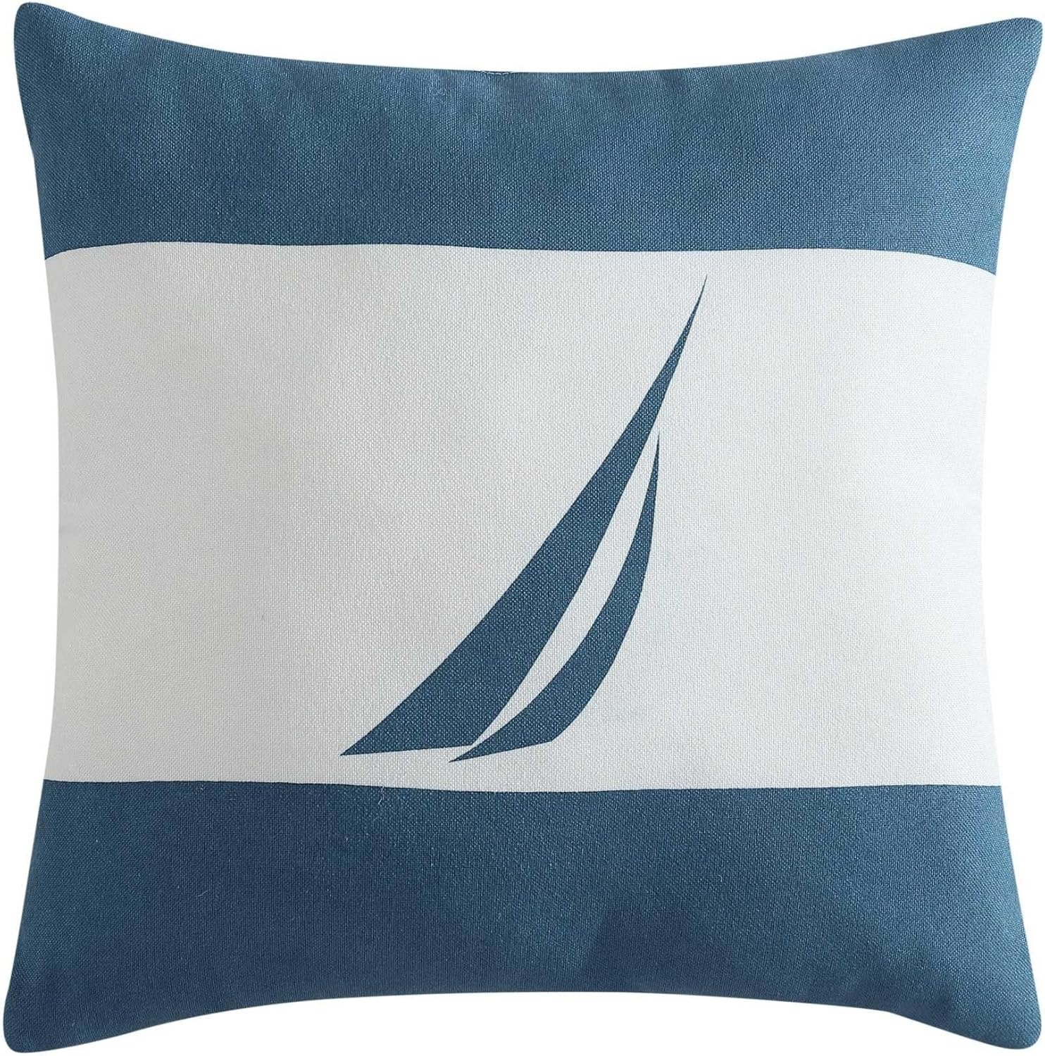 image:imageNautica Queen Comforter Set Reversible Bedding with Matching Shams Stripe Room Decor College Dorm Room Essentials Bay Shore NavyColton Blue