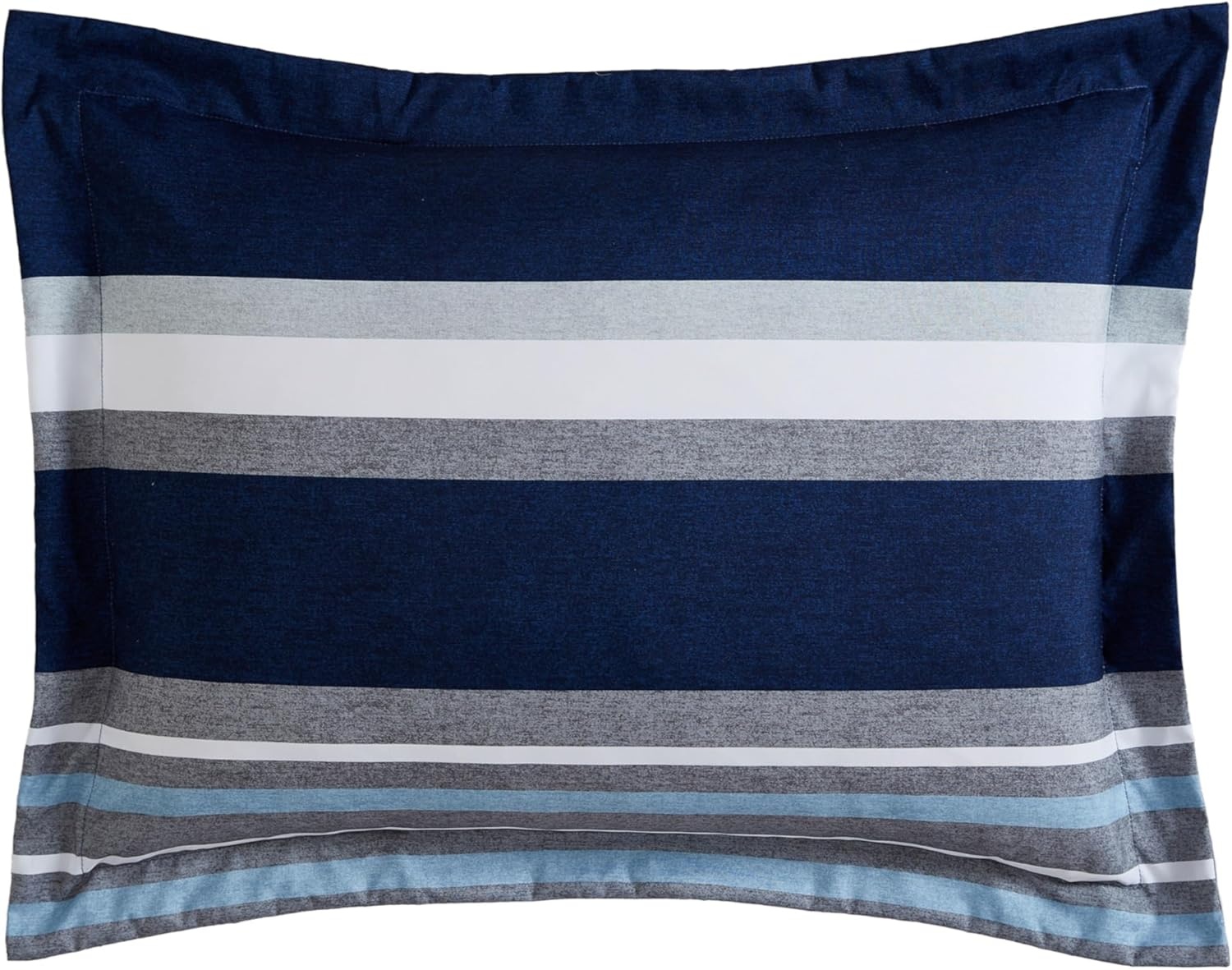 image:imageNautica Queen Comforter Set Reversible Bedding with Matching Shams Stripe Room Decor College Dorm Room Essentials Bay Shore NavyHeathered Block Flagstone