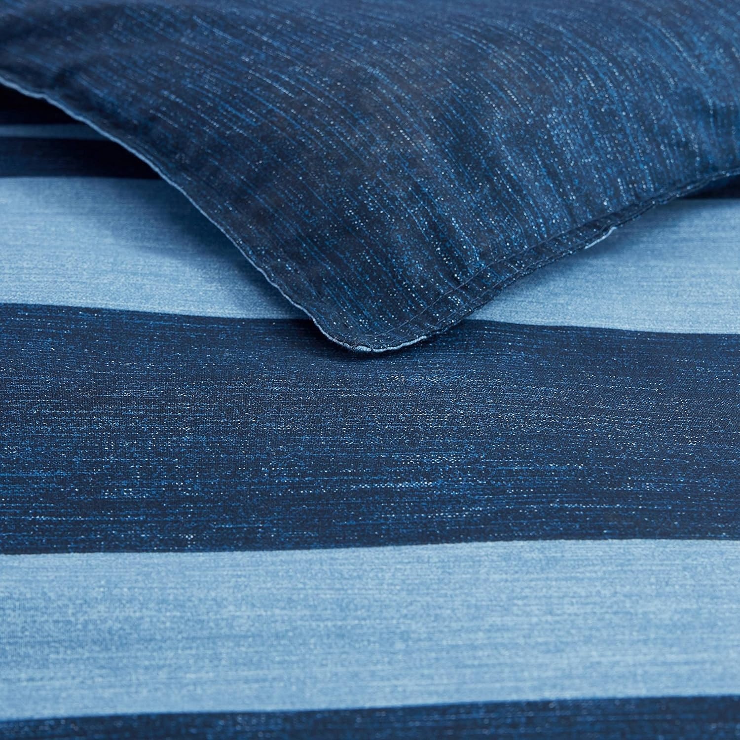 image:imageNautica Queen Comforter Set Reversible Bedding with Matching Shams Stripe Room Decor College Dorm Room Essentials Bay Shore NavyLongpoint Navy