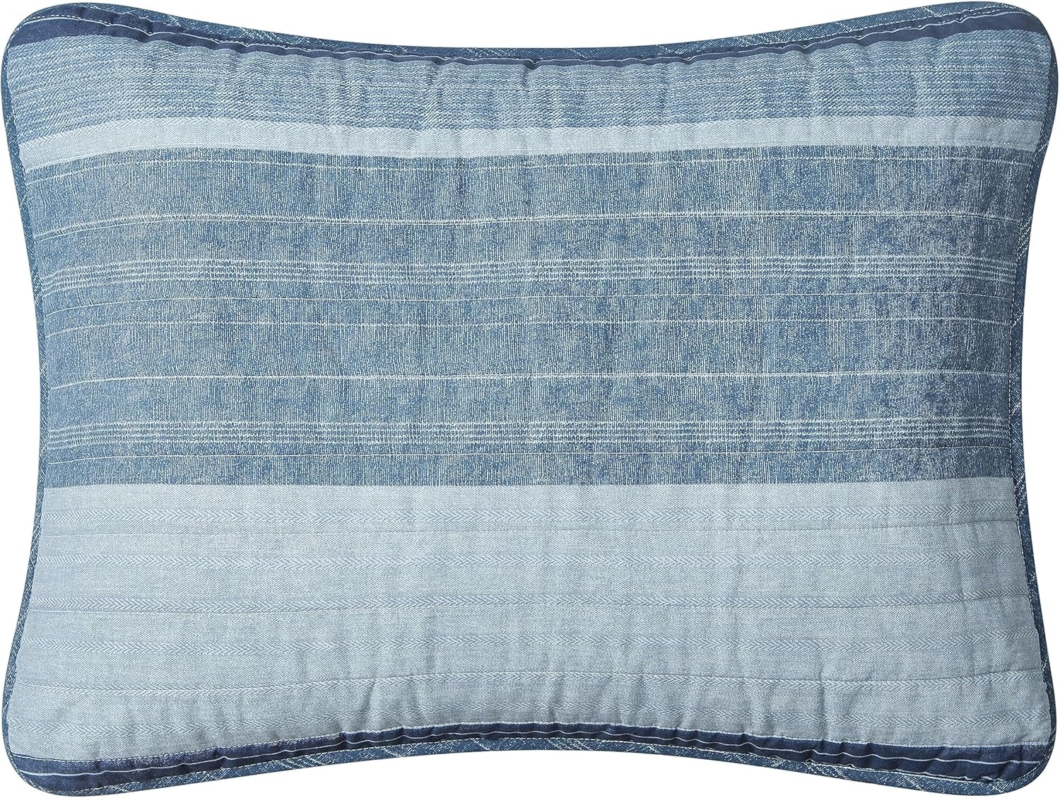 image:imageNautica Queen Quilt Set Reversible Bedding with Matching Shams Stripe Room Decor Lightweight Bed Set College Dorm Room Essentials Ridgeport BeigeRidgeport Medium Blue