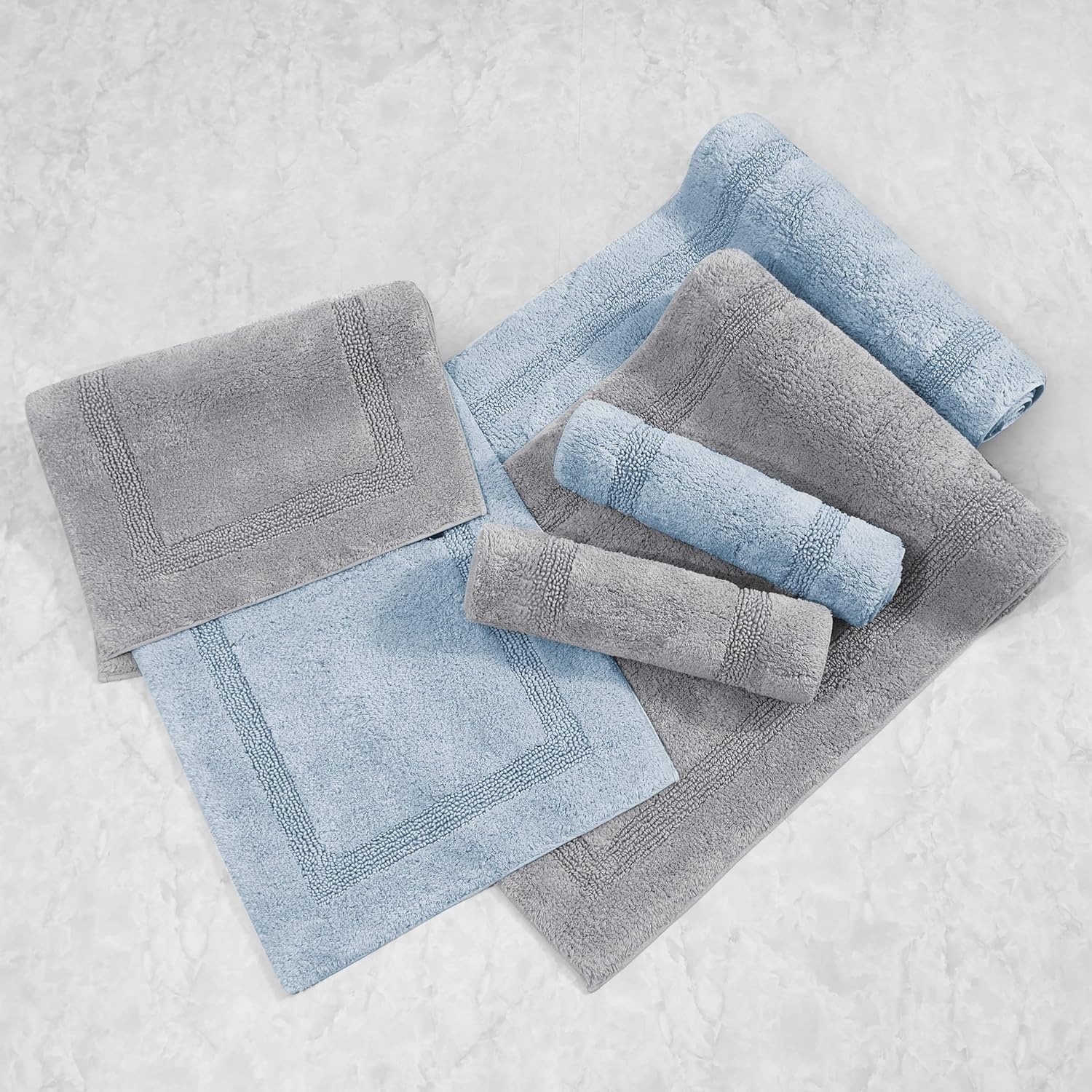 image:imageNautica Runner Rug Soft amp Absorbent Tufted Cotton Bath Rug with SkidResistant Backing OekoTex Certified Peniston Brown 60 x 22Peniston Blue