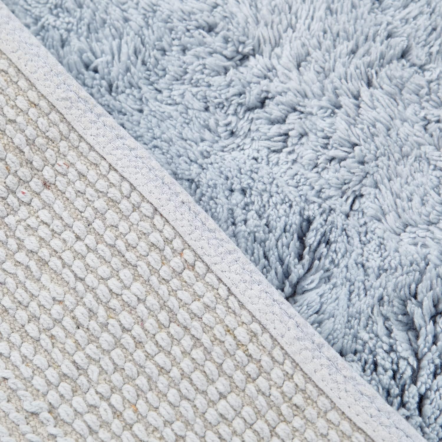 image:imageNautica Runner Rug Soft amp Absorbent Tufted Cotton Bath Rug with SkidResistant Backing OekoTex Certified Peniston Brown 60 x 22Peniston Blue