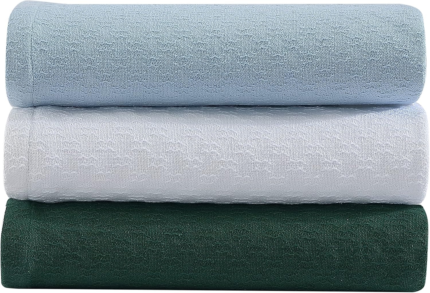 image:imageNautica Twin Blanket Cotton Woven Bedding MediumWeight for All Seasons Ideal Dorm Essentials OekoTex Certified Ripple Cove BlueRipple Cove Blue