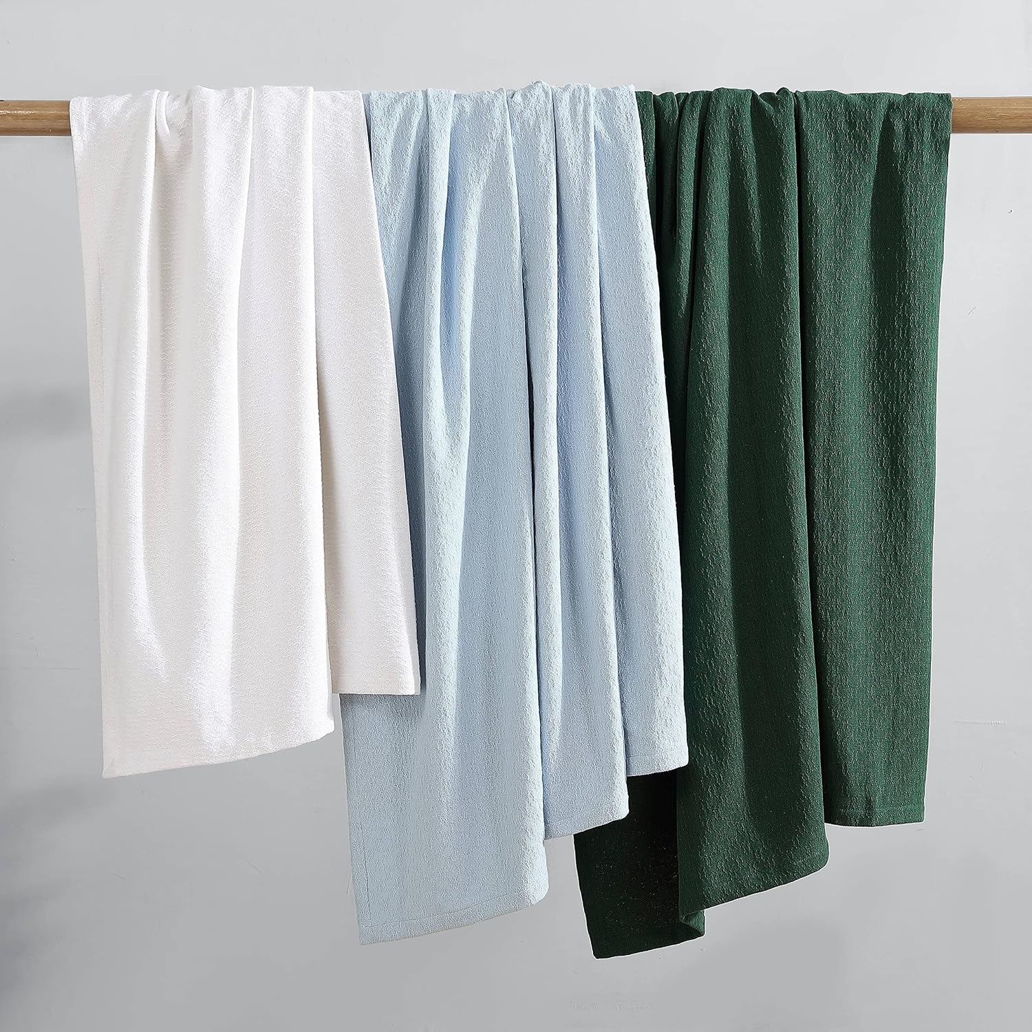 image:imageNautica Twin Blanket Cotton Woven Bedding MediumWeight for All Seasons Ideal Dorm Essentials OekoTex Certified Ripple Cove BlueRipple Cove Blue