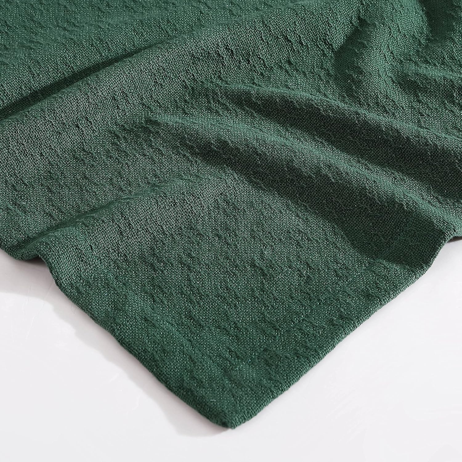 image:imageNautica Twin Blanket Cotton Woven Bedding MediumWeight for All Seasons Ideal Dorm Essentials OekoTex Certified Ripple Cove BlueRipple Cove Green