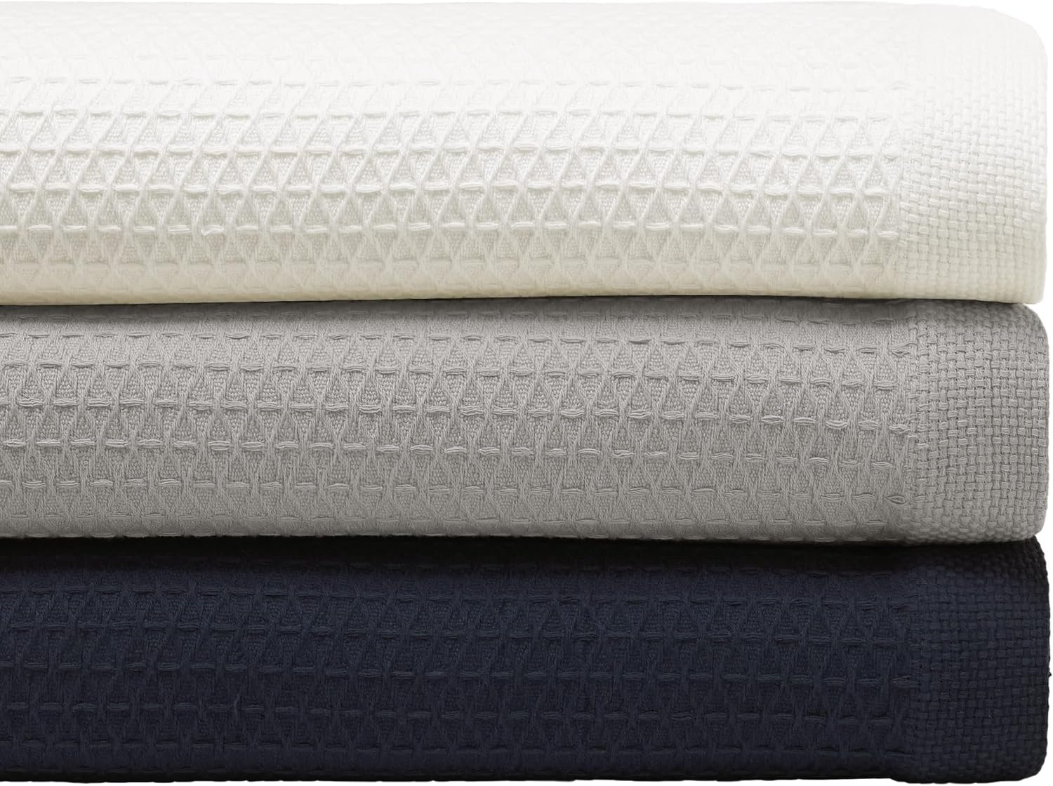 image:imageNautica Twin Blanket Diamond Weave Cotton Bedding MediumWeight for All Seasons Ideal Dorm Essentials OekoTex Certified Baird GreyBaird Grey