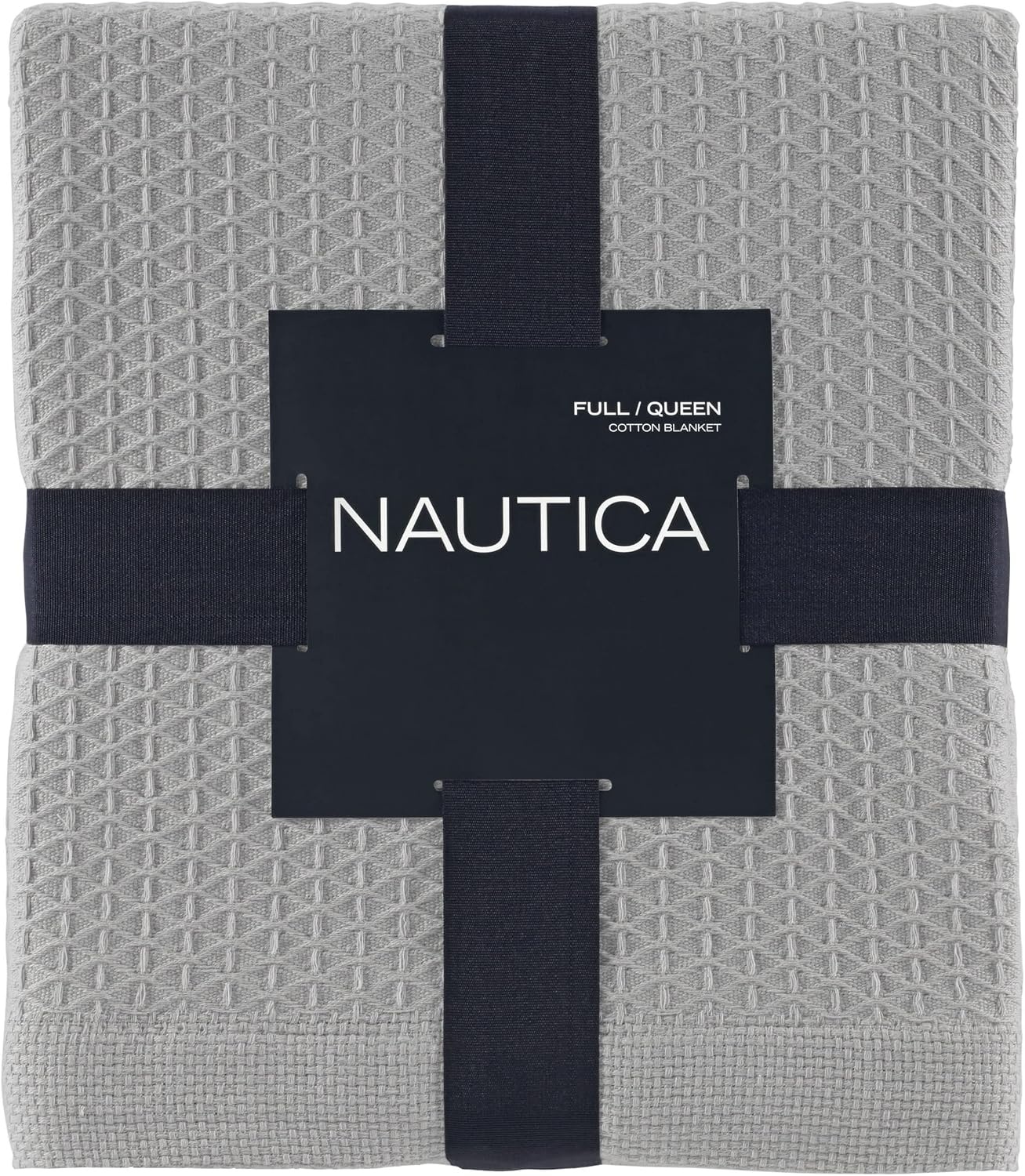 image:imageNautica Twin Blanket Diamond Weave Cotton Bedding MediumWeight for All Seasons Ideal Dorm Essentials OekoTex Certified Baird GreyBaird Grey