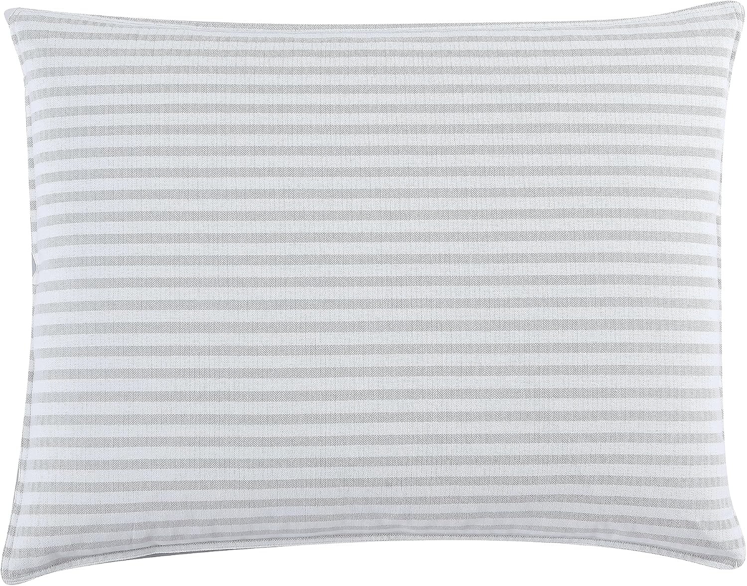 image:imageNautica Twin Comforter Set Reversible Cotton Bedding with Matching Sham MediumWeight Dorm Essentials OekoTex Certified Fairwater BlueLight GreyWhiteDark Grey