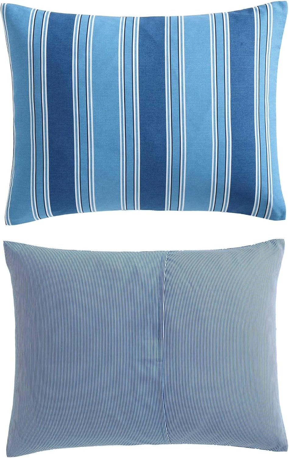 image:imageNautica Twin Comforter Set Reversible Striped Bedding with a Naturally Soft Feel 2 Piece Bed Set with Matching Pillowcase Gilpin StripePenny Pinstripe BlueGilpin StripePenny Pinstripe Blue