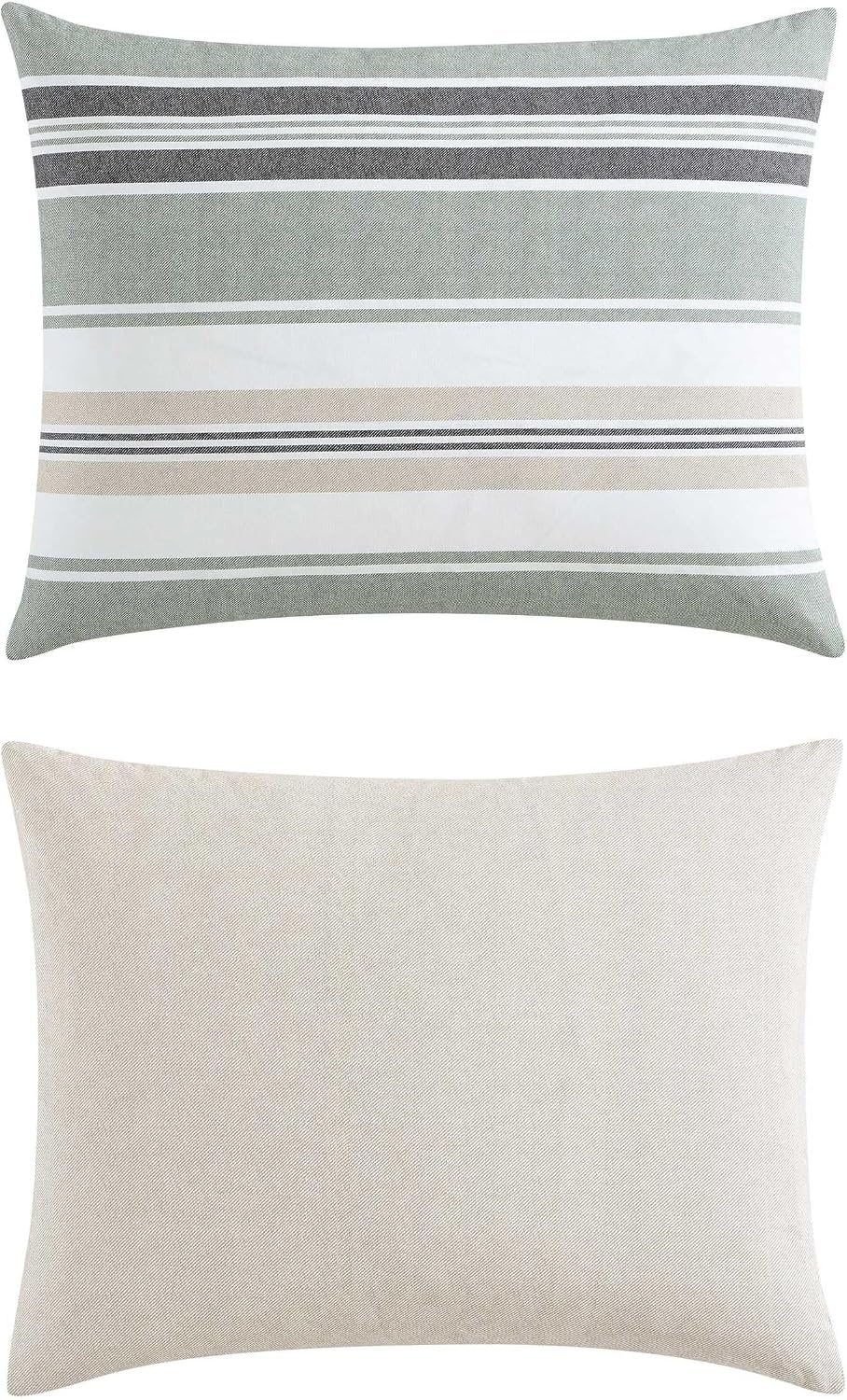 image:imageNautica Twin Comforter Set Woven Cotton Bedding with Matching Sham MediumWeight for All Seasons Dorm Essentials OekoTex Certified Prospect Harbor GreenProspect Harbor Green