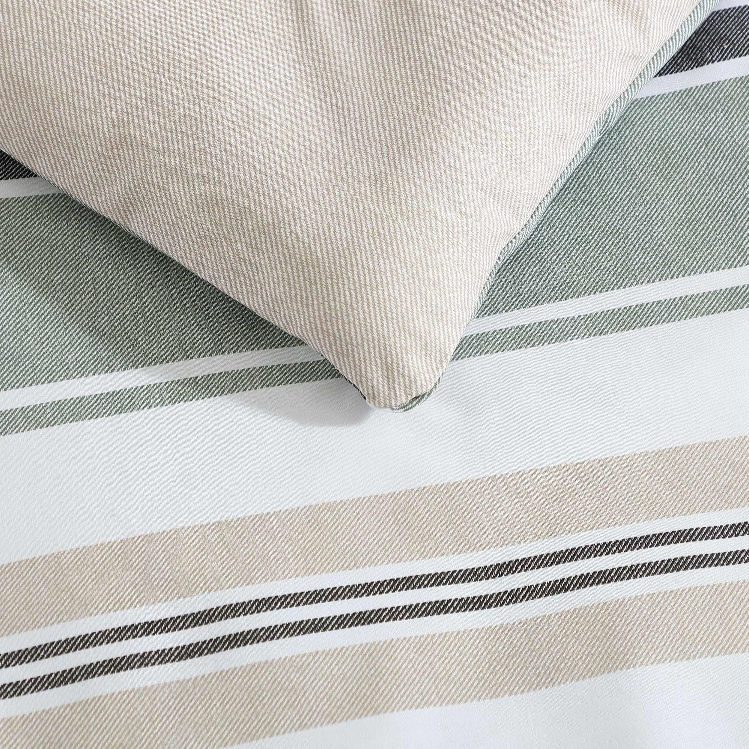 image:imageNautica Twin Comforter Set Woven Cotton Bedding with Matching Sham MediumWeight for All Seasons Dorm Essentials OekoTex Certified Prospect Harbor GreenProspect Harbor Green