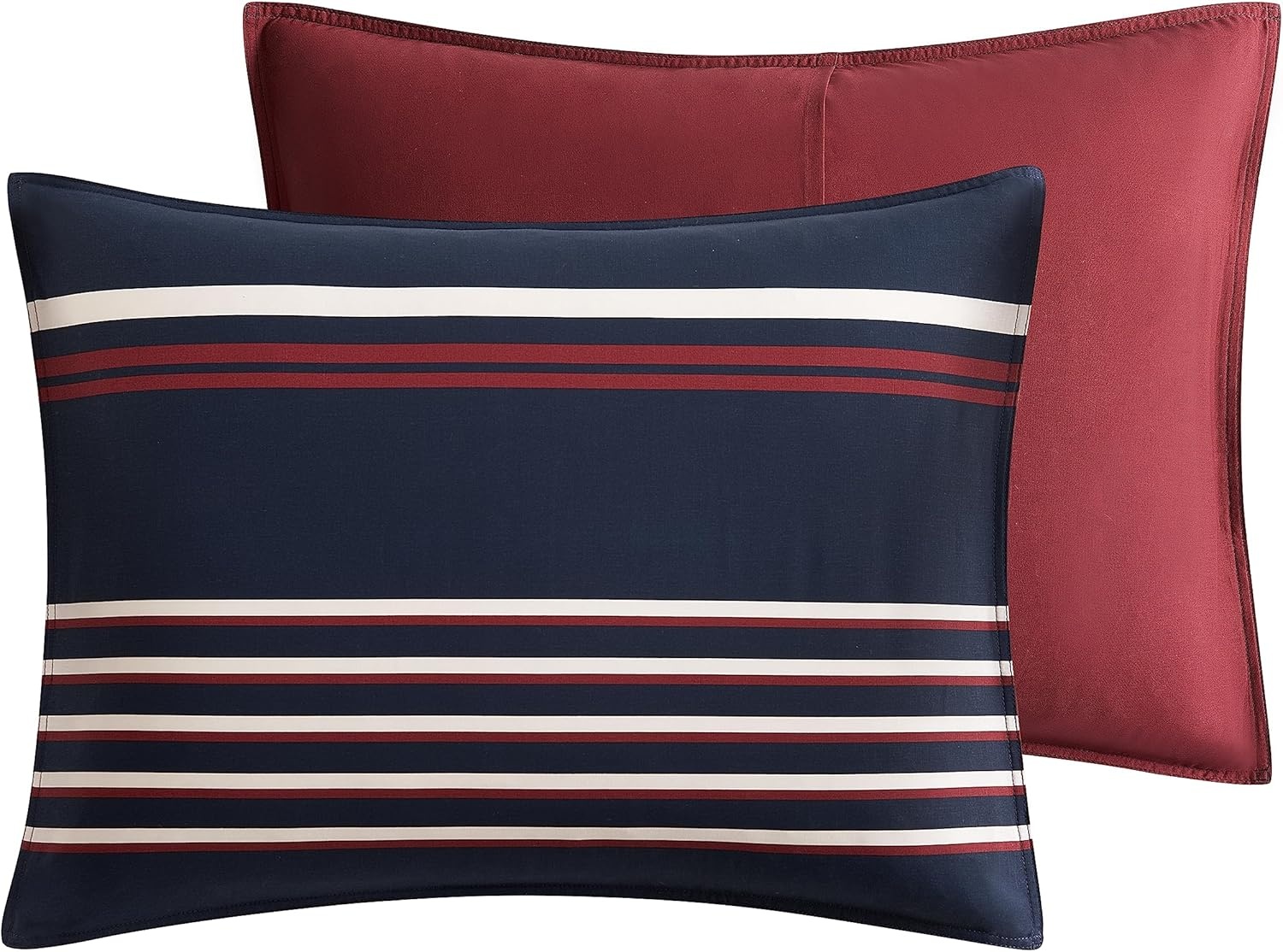 image:imageNautica Twin Duvet Cover Set Soft Woven Cotton Bedding with a Breathable amp MediumWeight Feel 2Piece Bed Set with Matching Pillowcase Mineola NavyTwin