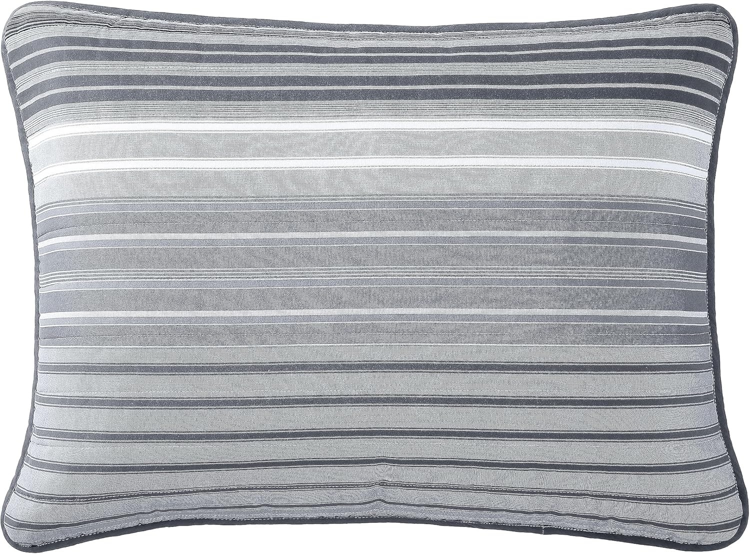 image:imageNautica Twin Quilt Set Reversible Bedding with Matching Sham Stripe Room Decor Lightweight Bed Set College Dorm Room Essentials Coveside BlueMedium GreyDark GreyWhite