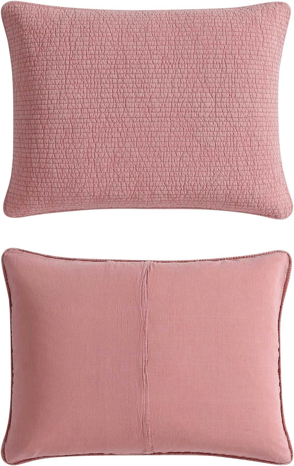 image:imageNautica Twin Quilt Set Soft amp Reversible Cotton Bedding with a Smooth Finish 2 Piece Coastal Bed Set with Matching Pillowcase Seashore Stitch PinkSeahorse Stitch Pink