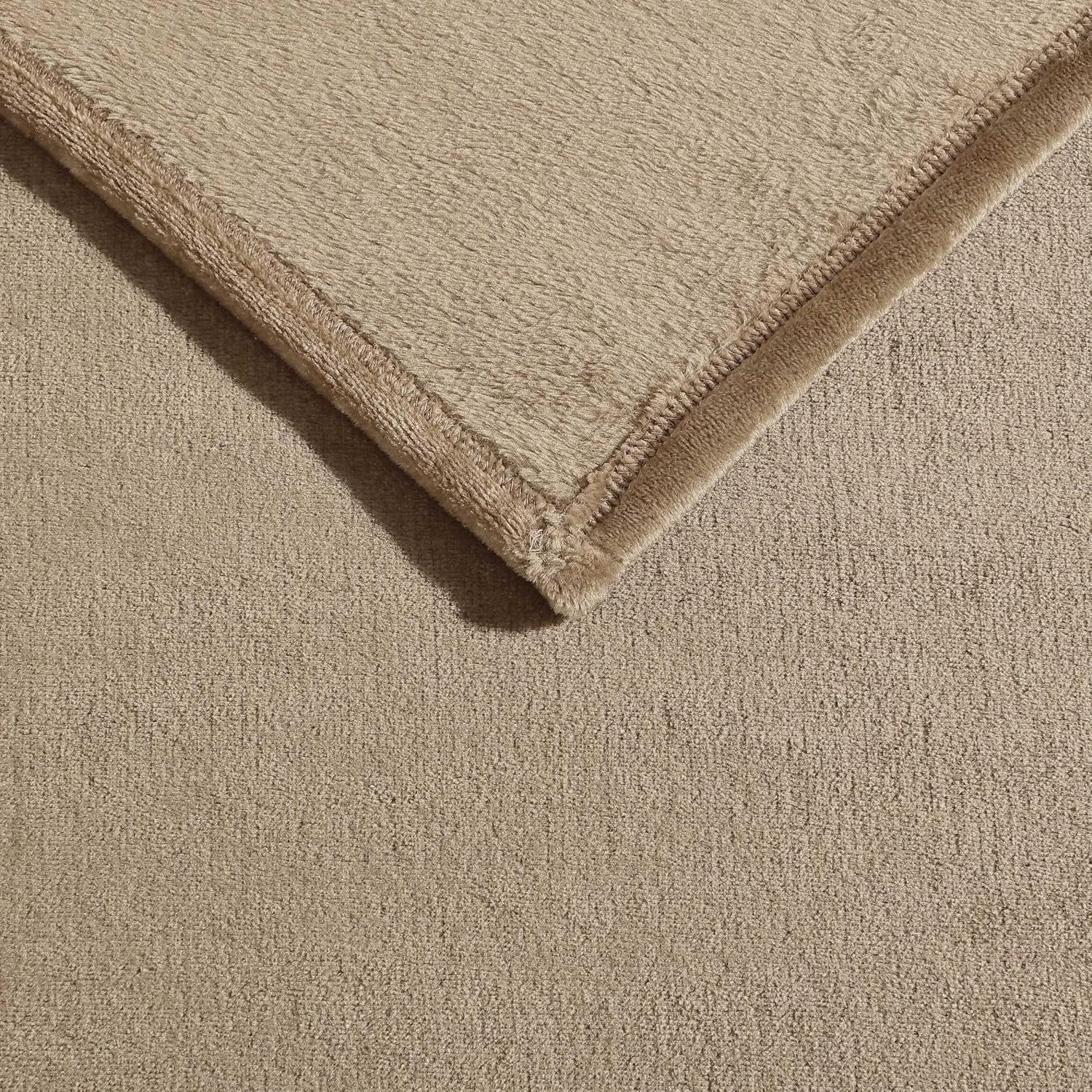 image:imageNautica Twin Size Blanket UltraSoft Plush Fleece for Bed or Couch Medium Weight Bedding for AllSeason Comfort BrownBrown