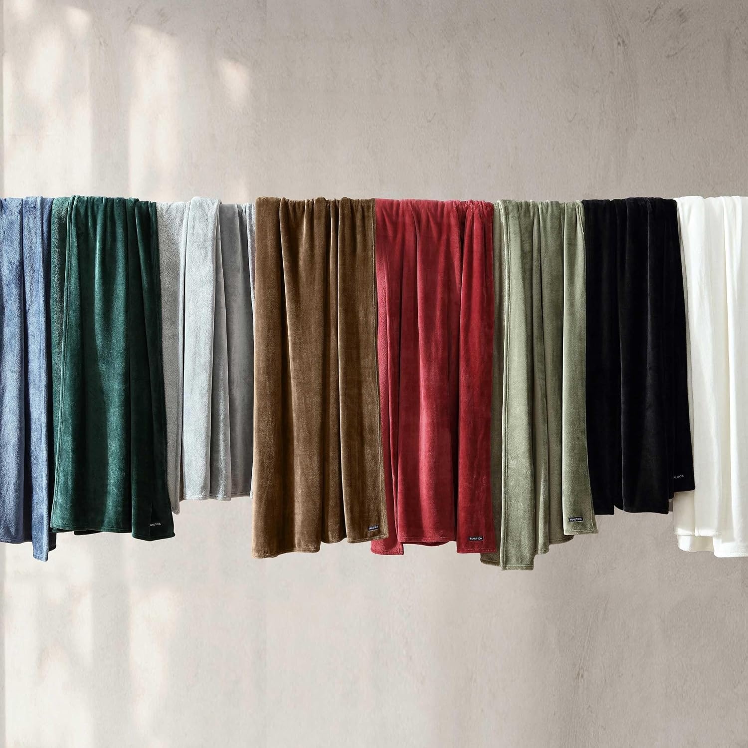 image:imageNautica Twin Size Blanket UltraSoft Plush Fleece for Bed or Couch Medium Weight Bedding for AllSeason Comfort BrownBrown
