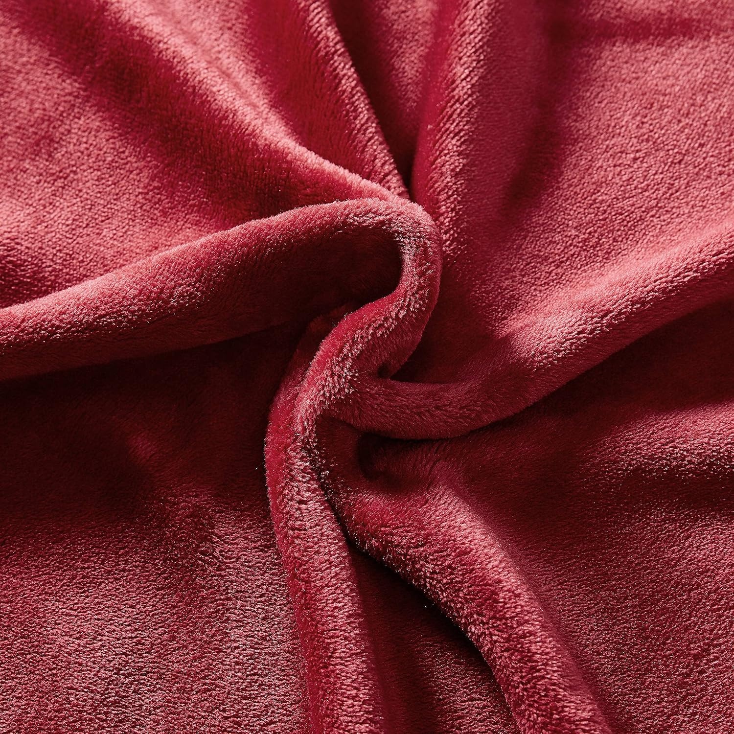 image:imageNautica Twin Size Blanket UltraSoft Plush Fleece for Bed or Couch Medium Weight Bedding for AllSeason Comfort BrownSolid Red