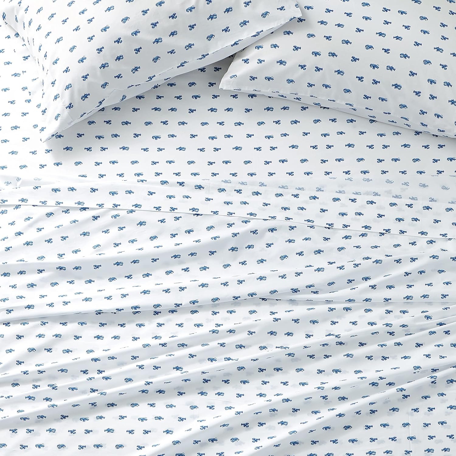 image:imageNautica Twin Size Sheet Set Crisp Cotton Percale Bedding with Matching Pillowcase Lightweight amp Breathable Bed Sheets Deep Pocket College Dorm Room Essentials Star Spangled BlueCloyster