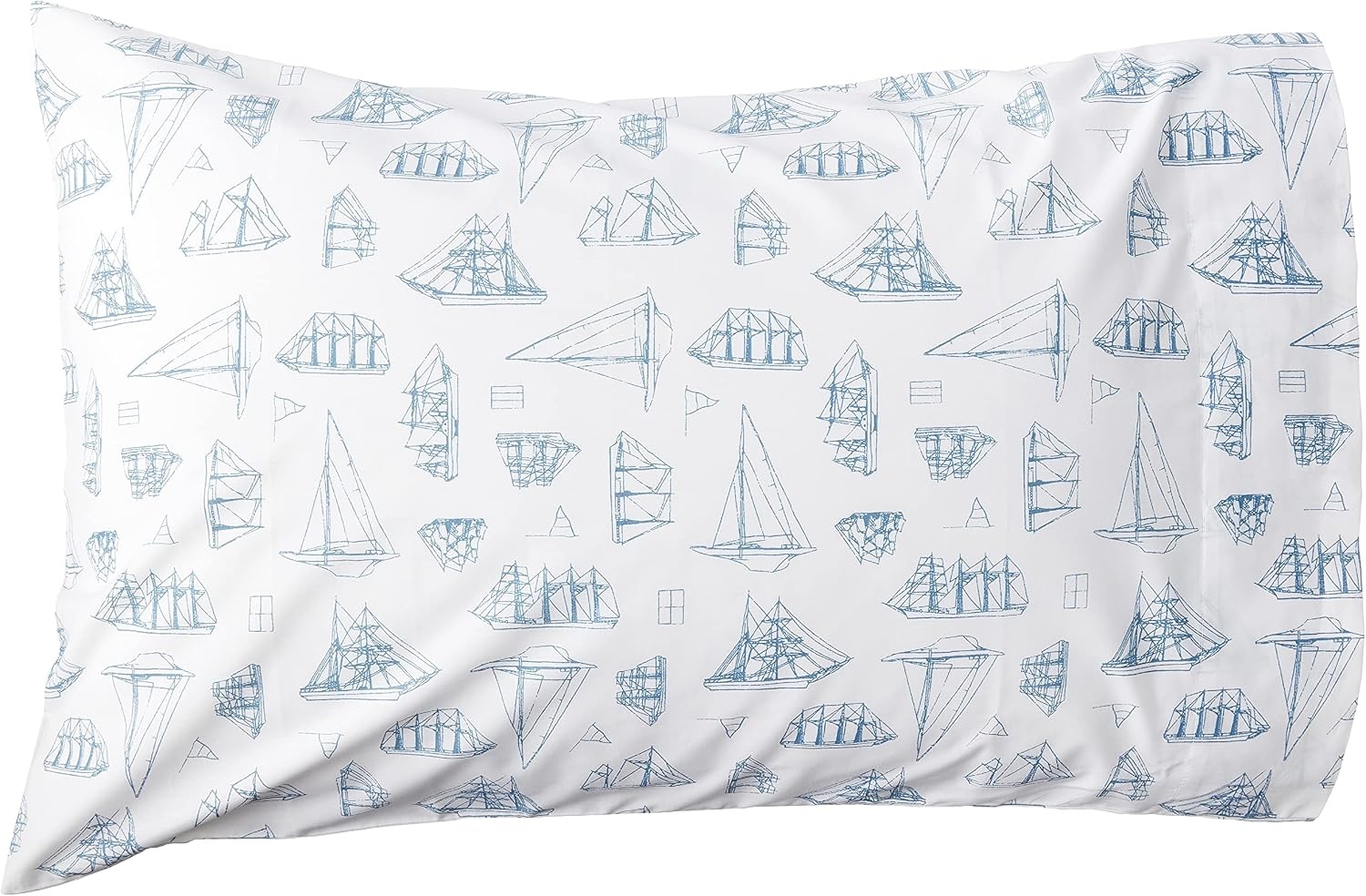image:imageNautica Twin Size Sheet Set Crisp Cotton Percale Bedding with Matching Pillowcase Lightweight amp Breathable Bed Sheets Deep Pocket College Dorm Room Essentials Star Spangled BlueWhitewood Sail