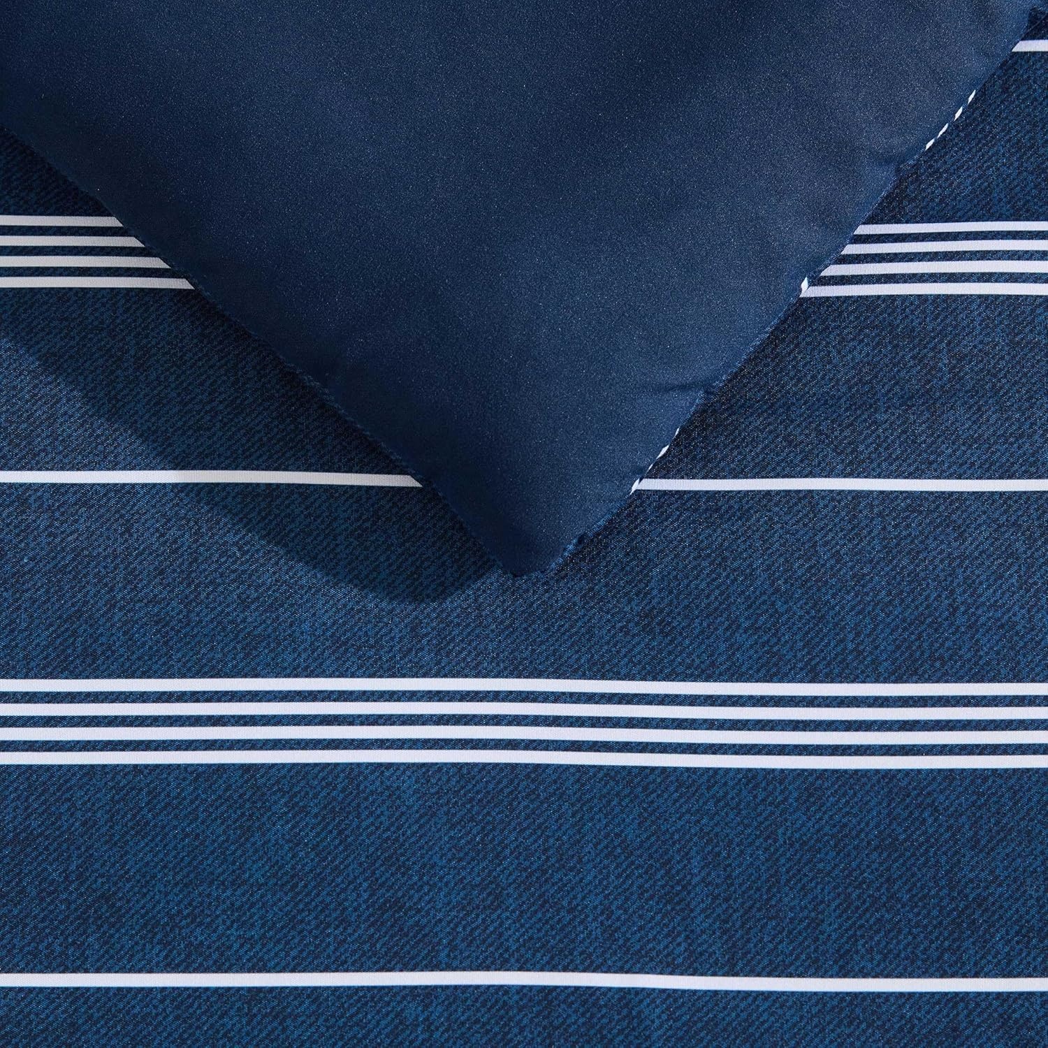 image:imageNautica Twin XL Comforter Set Soft amp Reversible Bedding with Bonus Bed Sheets amp Pillowcases 5Piece Bed Set Mariners Line SolidPlaid BlueMariners Line SolidPlaid Blue
