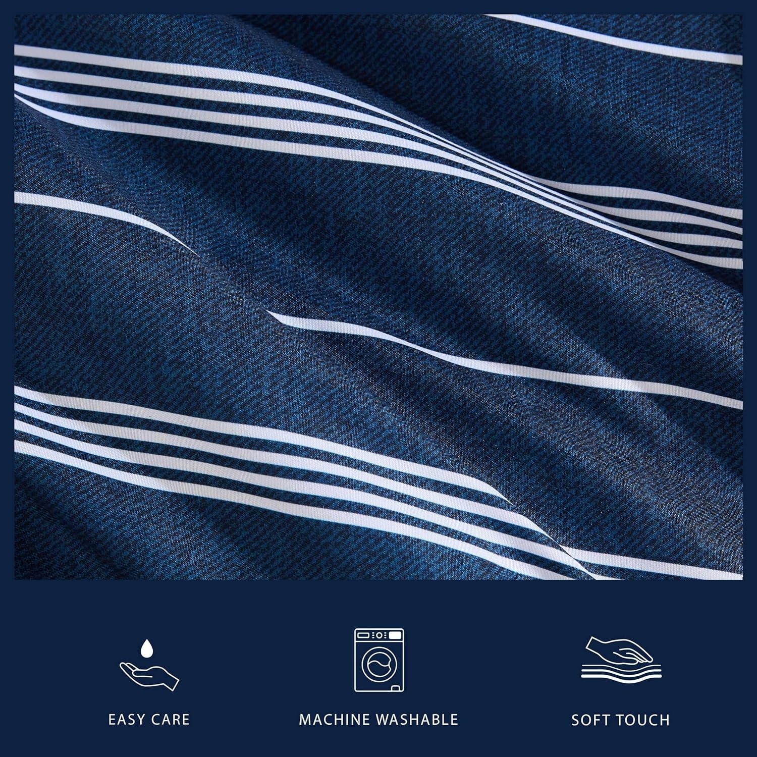 image:imageNautica Twin XL Comforter Set Soft amp Reversible Bedding with Bonus Bed Sheets amp Pillowcases 5Piece Bed Set Mariners Line SolidPlaid BlueMariners Line SolidPlaid Blue