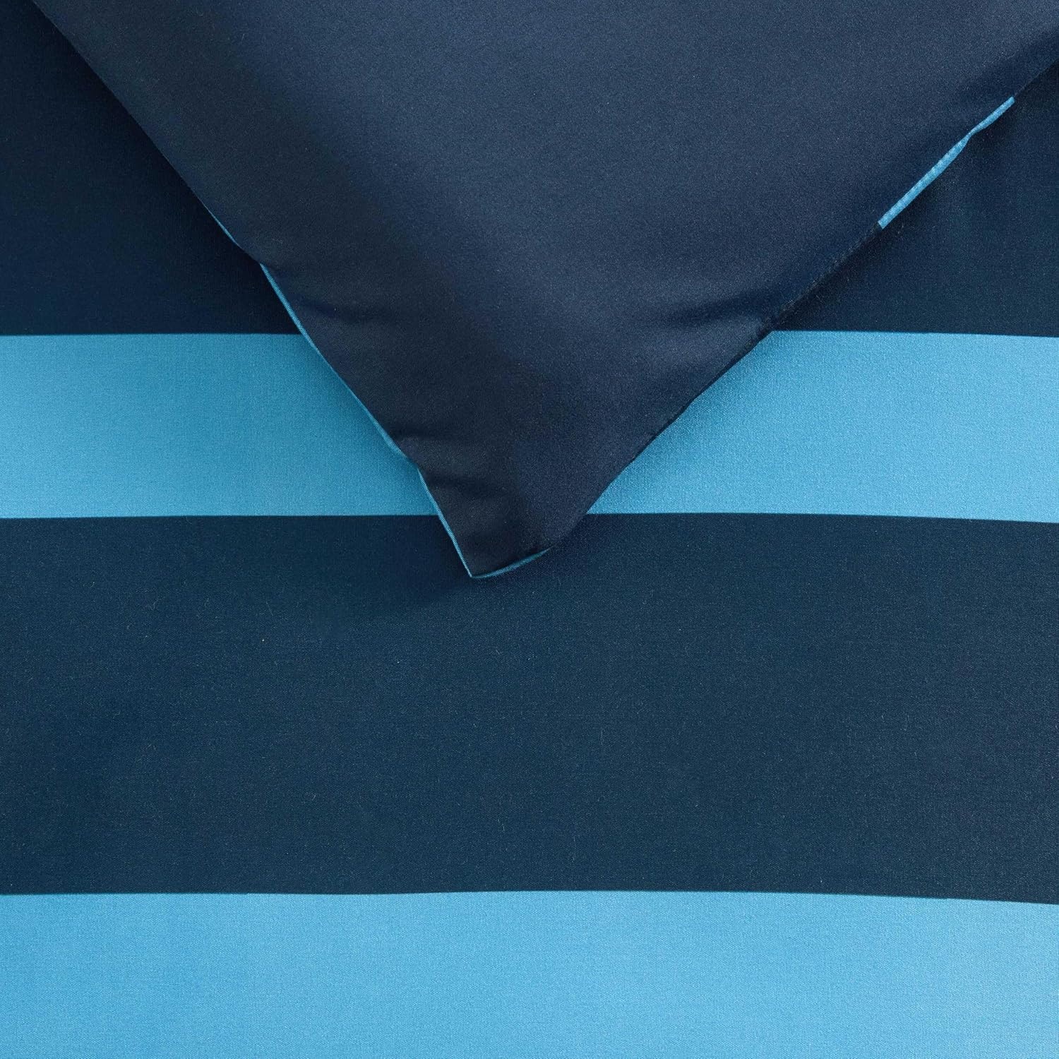 image:imageNautica Twin XL Comforter Set Soft amp Reversible Coastal Bedding with Matching Pillowcase Nautical Striped Bed Set Keelson StripeSolid BlueKeelson StripeSolid Blue