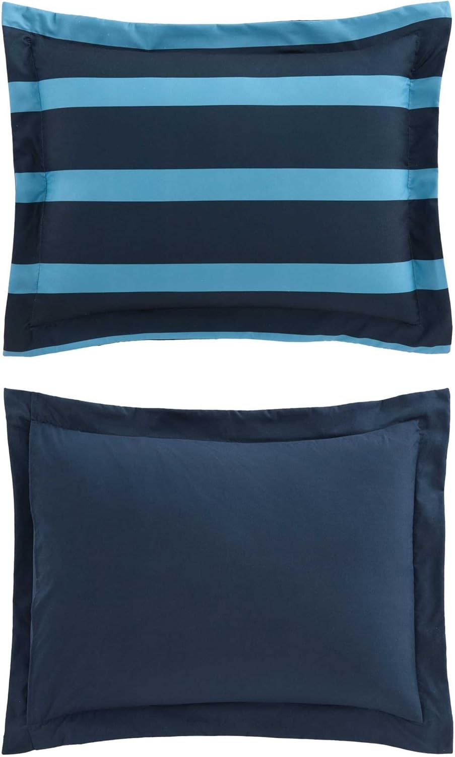 image:imageNautica Twin XL Comforter Set Soft amp Reversible Coastal Bedding with Matching Pillowcase Nautical Striped Bed Set Keelson StripeSolid BlueKeelson StripeSolid Blue